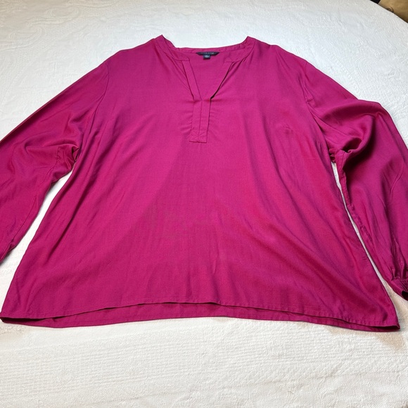Tommy Hilfiger Deep Pink Magenta Blouse XXL - Picture 1 of 4